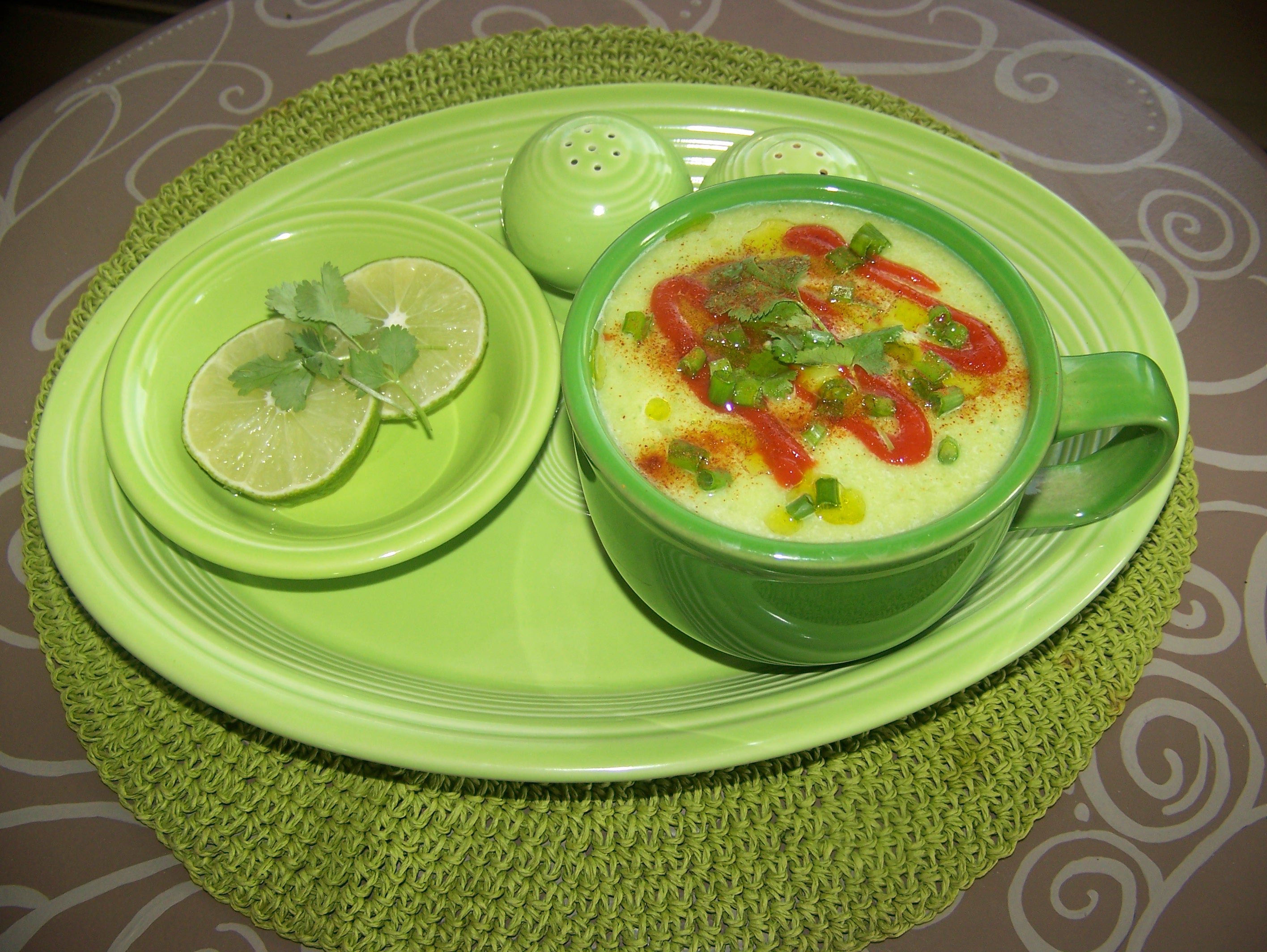 Dreaming in Green ~ St. Patrick’s Day Cucumber Gazpacho Soup